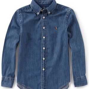 Boys chambray Ralph Lauren shirt